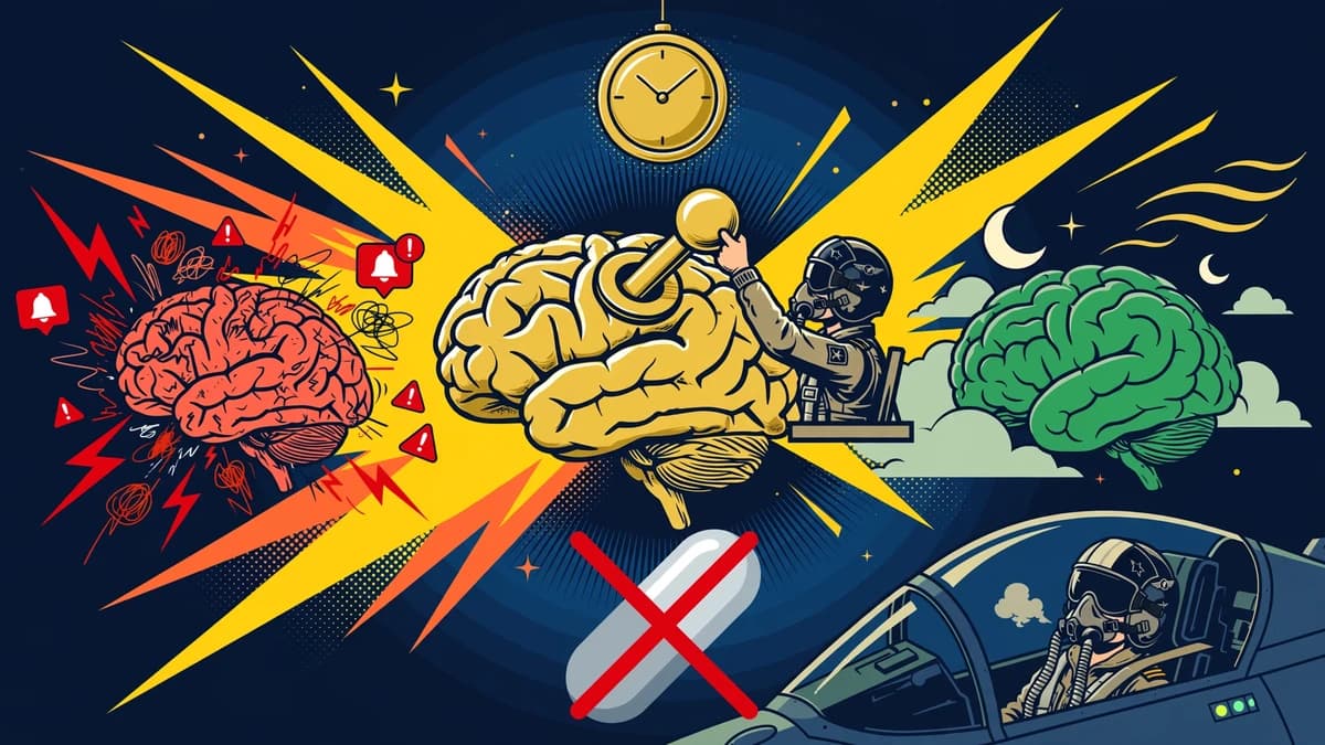 ¿No Duermes? La Técnica de 2 Minutos que Usan los Pilotos de Combate para Apagar el Cerebro y Dormir Profundo (Sin Pastillas)